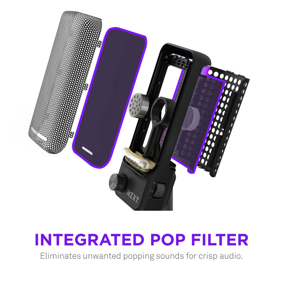 NZXT [AP-PUMIC-B1] CAPSULE ELITE USBマイク ブラック [USB接続 /ストリーミング] 8枚目