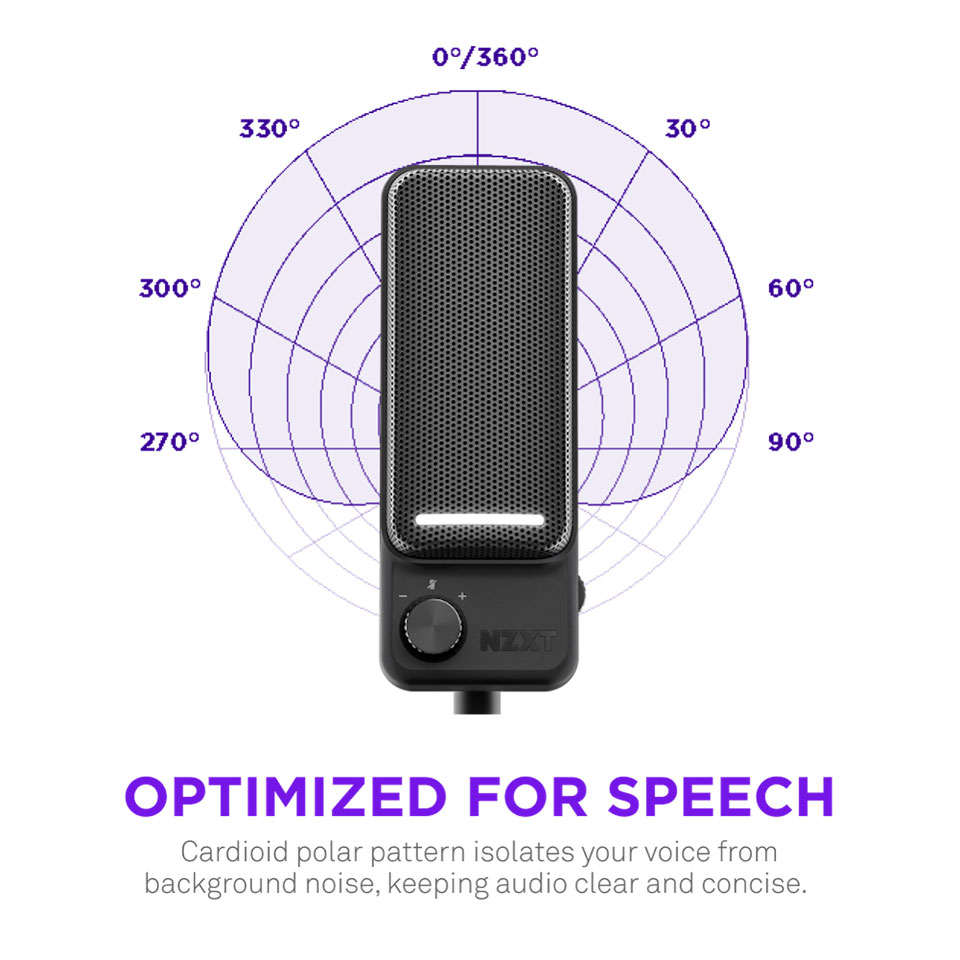 NZXT [AP-PUMIC-B1] CAPSULE ELITE USBマイク ブラック [USB接続 /ストリーミング] 9枚目