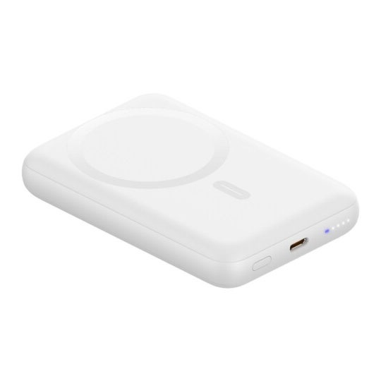 Lazos [L-MBMG10-WH] 10000mAh モバイルバッテリー マグネット式ワイヤレス充電対応 ホワイト 3枚目