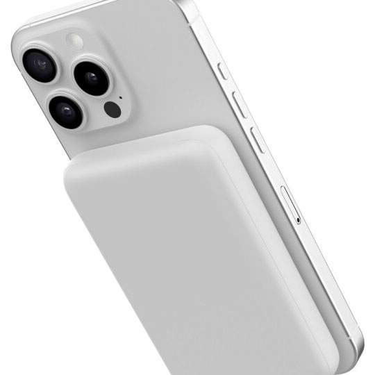 Lazos [L-MBMG10-WH] 10000mAh モバイルバッテリー マグネット式ワイヤレス充電対応 ホワイト 9枚目