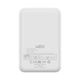 Lazos [L-MBMG10-WH] 10000mAh モバイルバッテリー マグネット式ワイヤレス充電対応 ホワイト
