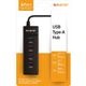 SUNEAST [SE-HUBA4A3] USB3.2 Gen1x1 USB2.0x3 4ポートハブ [PD対応給電専用Type-Cポートx1付]