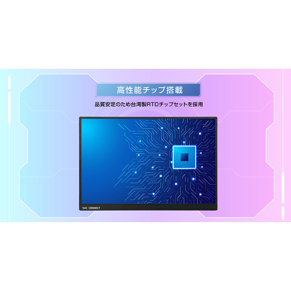 SAC CONNECT [SPMWUXGA160] 16インチWUXGAモバイルモニター [フルHD /HDMI /USB Type-C /スピーカー内蔵] 9枚目