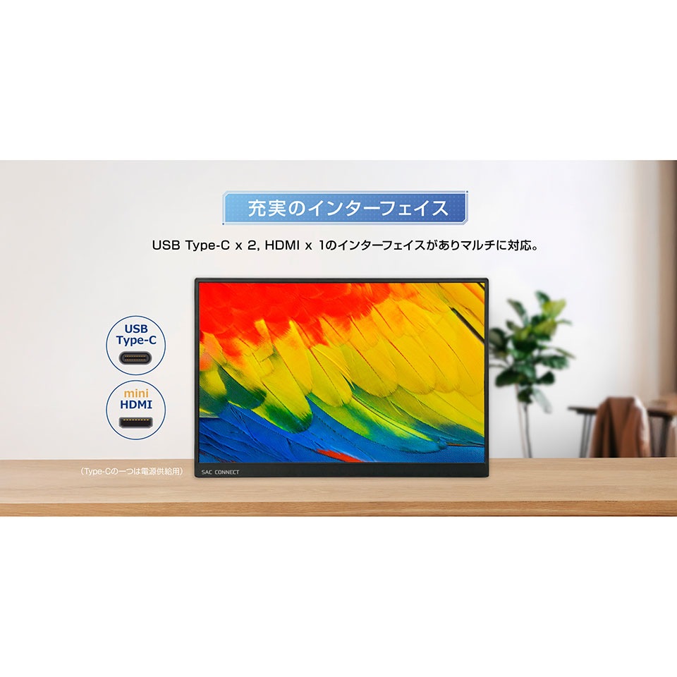 SAC CONNECT [SPMWUXGA160] 16インチWUXGAモバイルモニター [フルHD /HDMI /USB Type-C /スピーカー内蔵] 10枚目