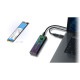 CENTURY | センチュリー CRC-LFM2NU32 RACEN LED & FAN M.2 NVMe USB3.2 Gen2 ケース [M.2 NVMe /USB3.2 /M-Key/B&M-Key ]