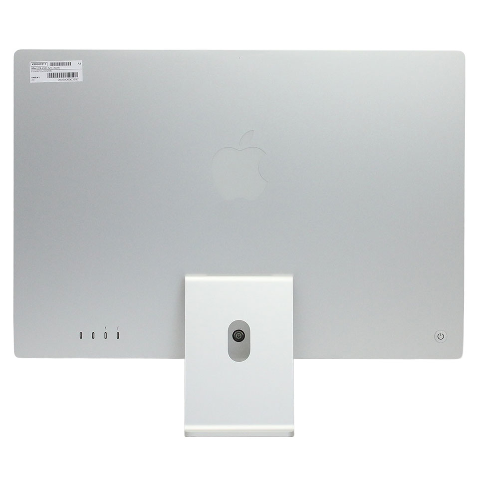 Apple iMac (24-inch, M1, Four Ports, 2021) Z12Q(MGPC3J/A)(A2438) [KBG07017][中古/ 24型 /macOS 26.6 /Apple M1, 8 core GPU / メモリ：16GB /256GB [画面：Bランク 外装：Bランク 動作：Aランク][送料無料] 5枚目