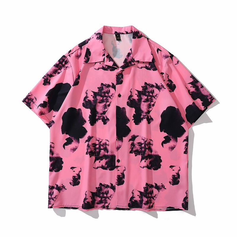 OWNER 半袖ストレッチシャツ M ブラック/ピンク 作業服の通販 半袖シャツ ボンマックスフェイスミックス fb5036m【サン