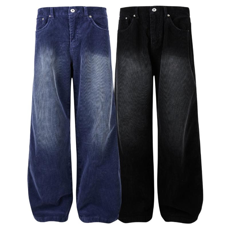 2色》グランジクラッシュワイドデニムパンツ <C329> | ボトムス,デニム