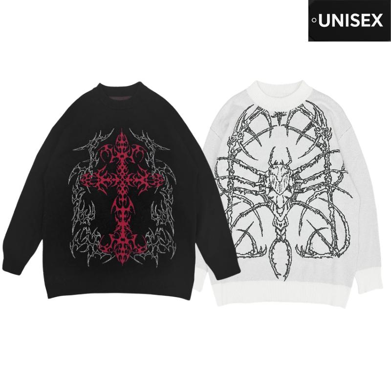 ラッピンノット × Chaos別注 ニット セーター 0 XS 紺 赤 ラッピンノット × Chaos別注 ニット セーター 0 XS 紺 赤 【公式通販】