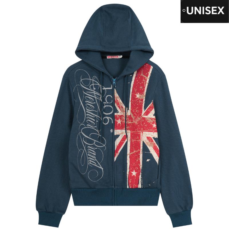 n*★様 ヒグチユウコ ジップパーカー　XXL 先行予約】Union Jackワッフルジップパーカー <Y5329> | 先行予約商品