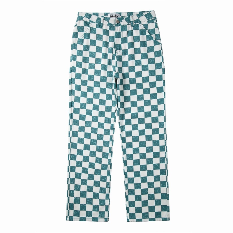 グリーン パークス Green Parks チェックワイドパンツ