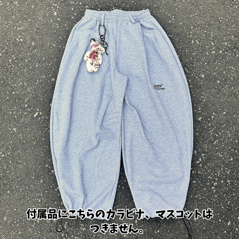 apastideal ベルトループ付きスウェットパンツ archiveポーカーズ ベルトループ裏起毛ワイドトレーニングスウェットパンツ