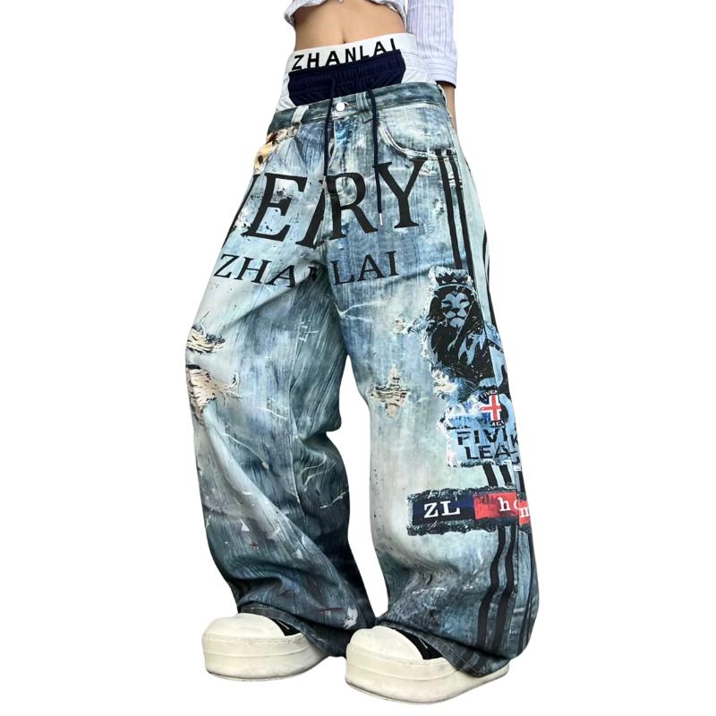 Triple Waist Print�ǥ˥�ѥ�� <C405>