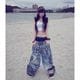 Triple Waist Print�ǥ˥�ѥ�� <C405>