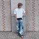 Triple Waist Print�ǥ˥�ѥ�� <C405>