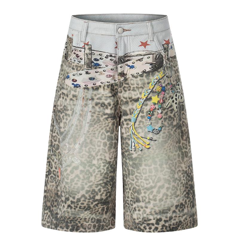 Leopard Graphic7ʬ�楷�硼�ȥѥ�� <C410>