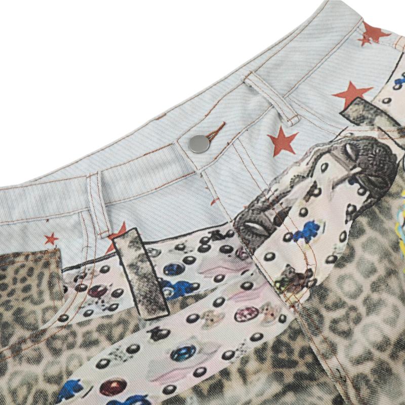 Leopard Graphic7ʬ�楷�硼�ȥѥ�� <C410>