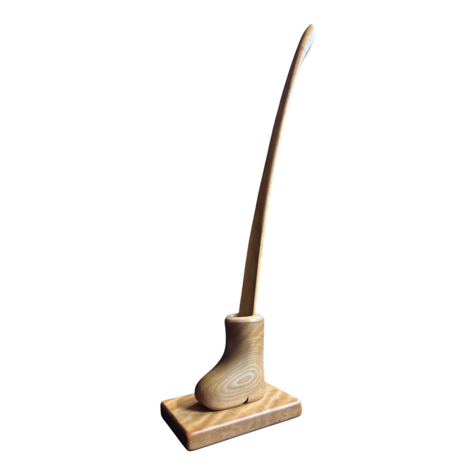 【皇室御用達制作】オノオレカンバ 靴べら 高級 木製 ロング シューホーン 【小さな靴(広葉樹)とながい靴べらスタンドセット】#700古木 日本製 ギフト クリスマス プレゼント