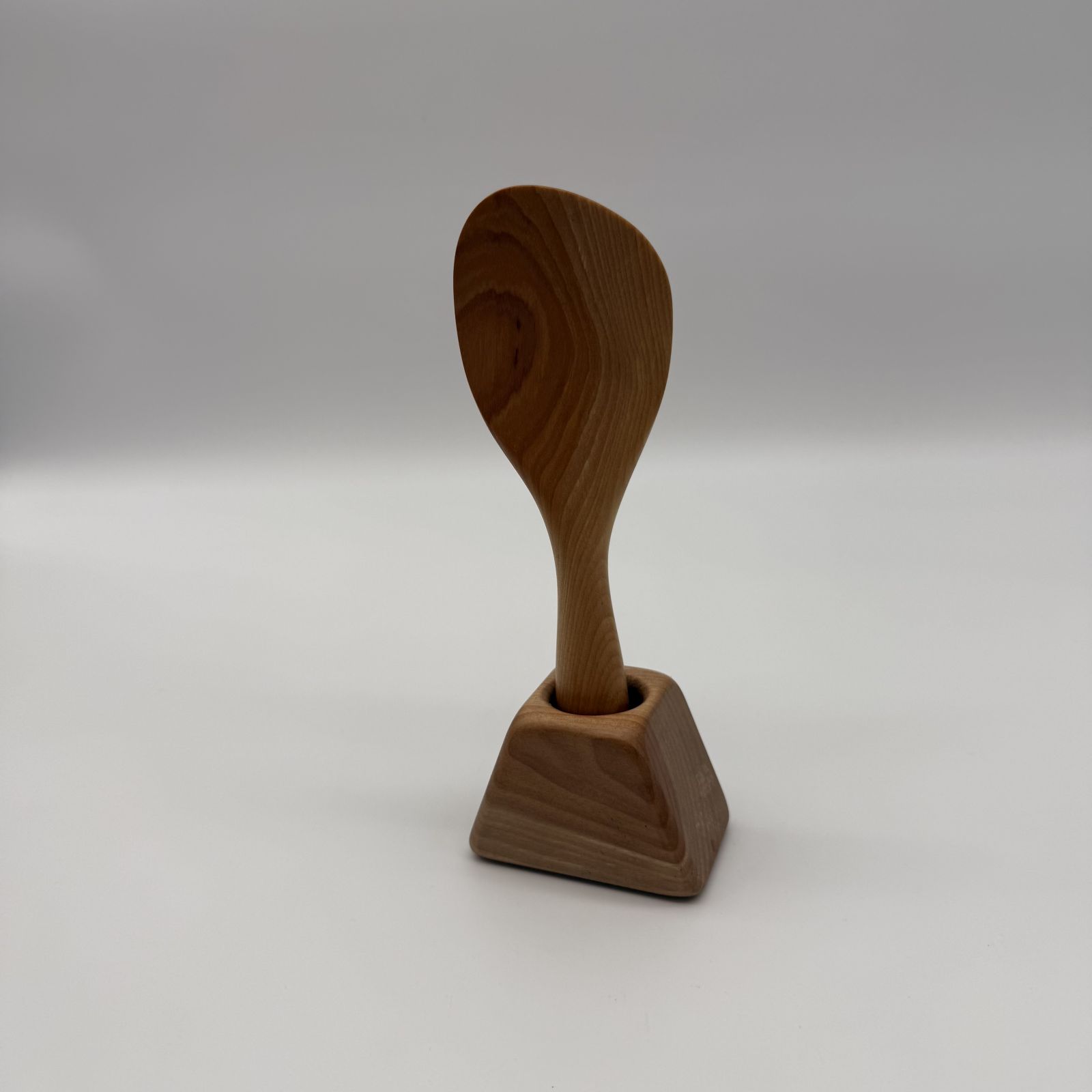 オノオレカンバ デザインシャモジ スタンドセット しゃもじ 左利き 食器 木製 天然木 手作り 日本製 高級 おしゃれ ギフト プレゼント 職人手作り おしゃれ