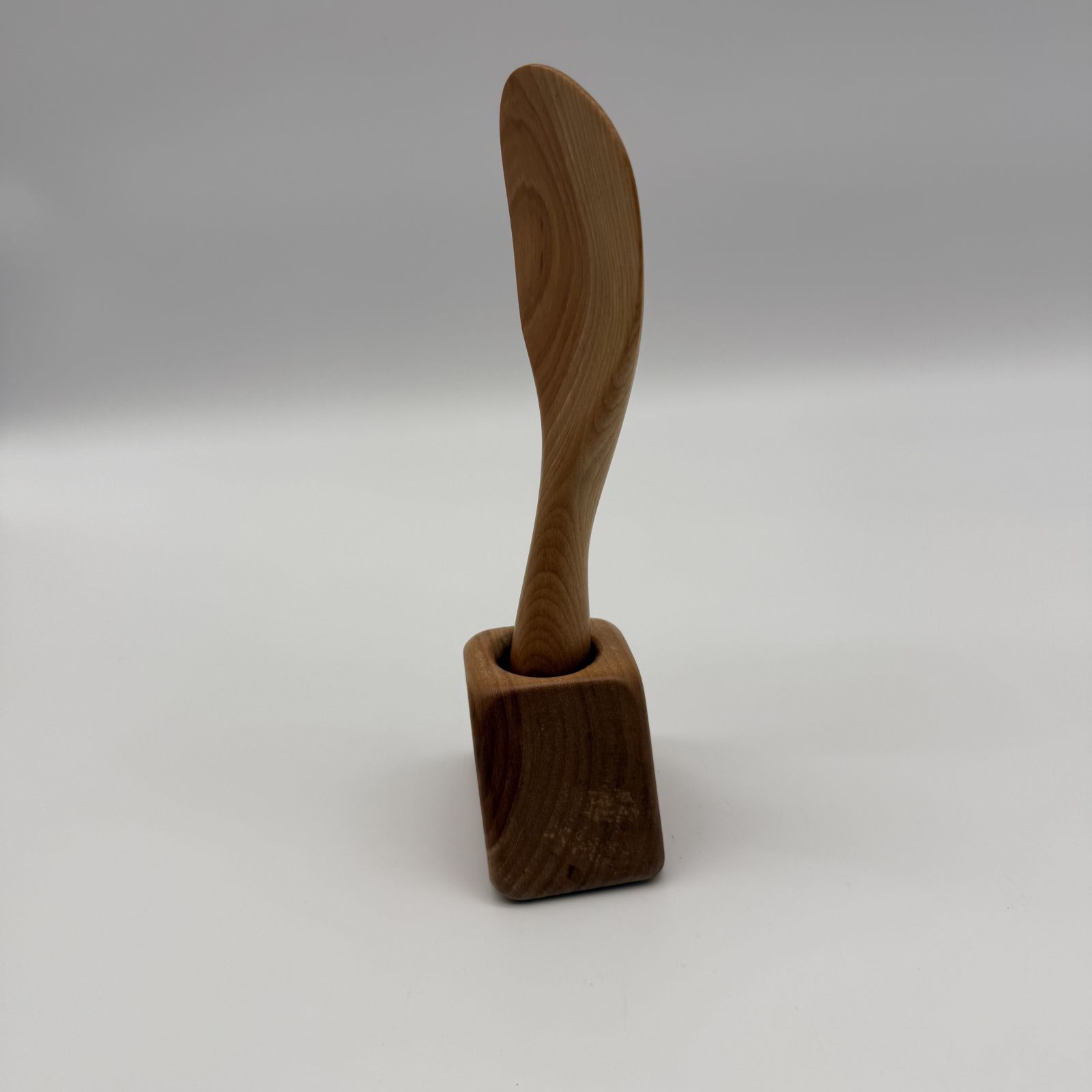 オノオレカンバ デザインシャモジ スタンドセット しゃもじ 左利き 食器 木製 天然木 手作り 日本製 高級 おしゃれ ギフト プレゼント 職人手作り おしゃれ