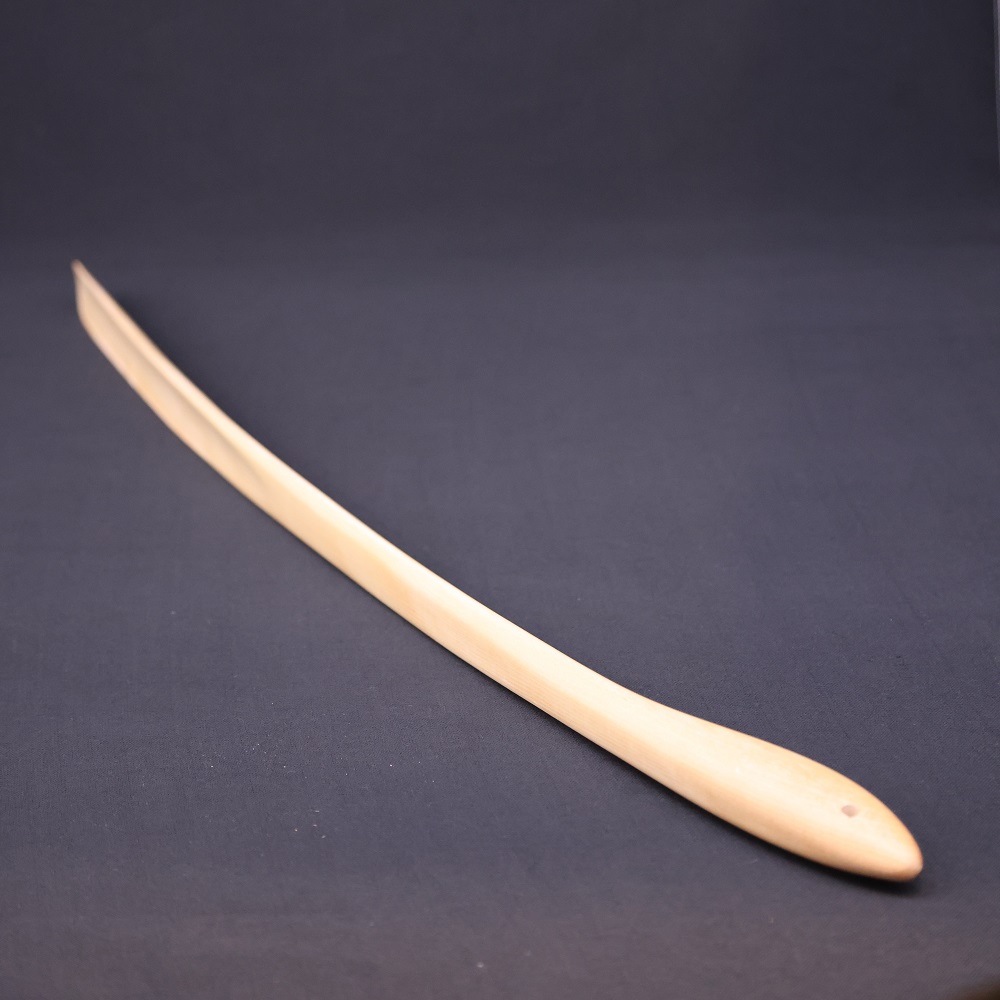 【宮内庁御用達職人橋野作成】オノオレカンバ 若木 斧折樺 靴べら 木製 天然木 手作り 日本製 高級 おしゃれ ギフト プレゼント 職人手作り 60cm