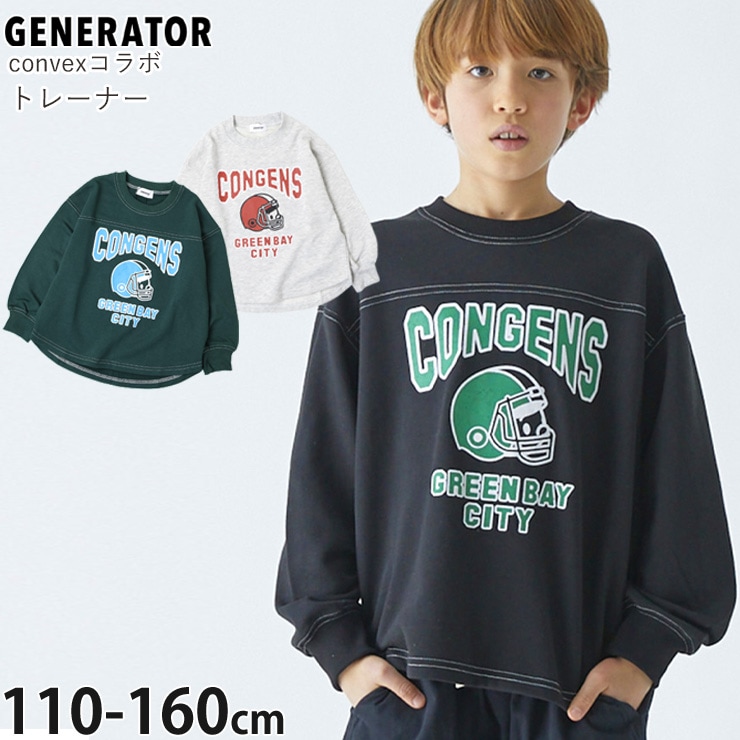 GENERATOR トレーナー 裏毛 フットボール コンベックスコラボ ビッグ