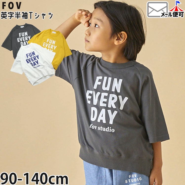 FOV ���å� Ⱦµ�ץ륪���С�T����� ȾµT����� ����� FUN EVERY DAY �ˤλ� ���λ� ���å� �� ��100% Ⱦµ T����� �ȥåץ� �ե��� 605403�ڥ᡼�����оݡ�