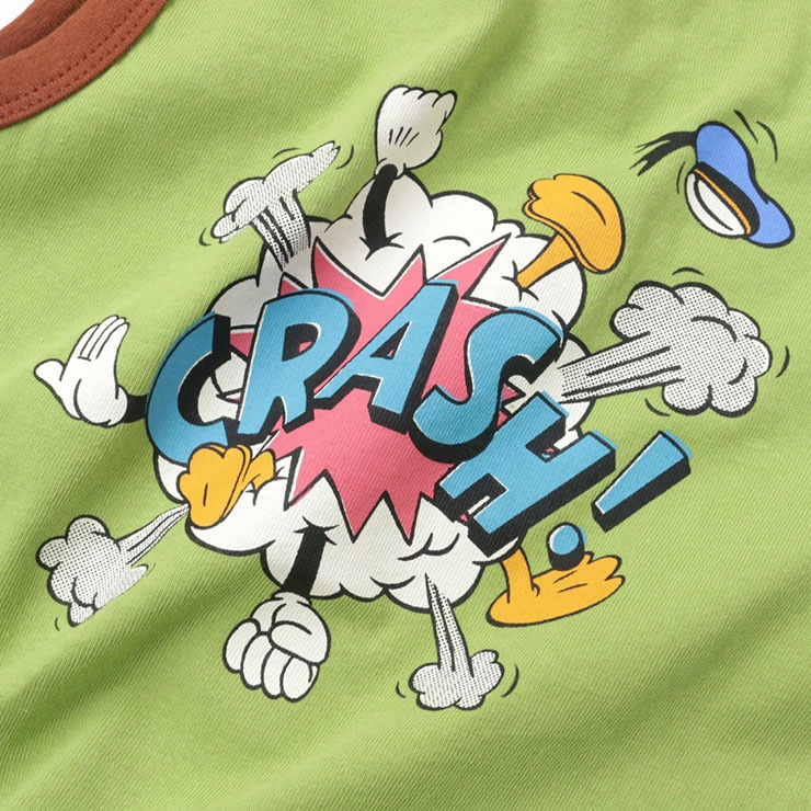 OCEAN&GROUND キッズ タンクトップ アメコミ風 CRASH 男の子 女の子