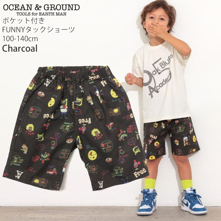 OCEAN&GROUND ���å� �ϡ��եѥ�� ���å����硼�� 4.5ʬ�� FUNNY���� �ˤλ� ���λ� ���å� �ղ� ��100% ξ�ݥ��å��դ� Ⱦ���ܥ� ���ܥ� �ܥȥॹ ��������󥢥�ɥ��饦��� 4537201�ڥ᡼�����оݡ�
