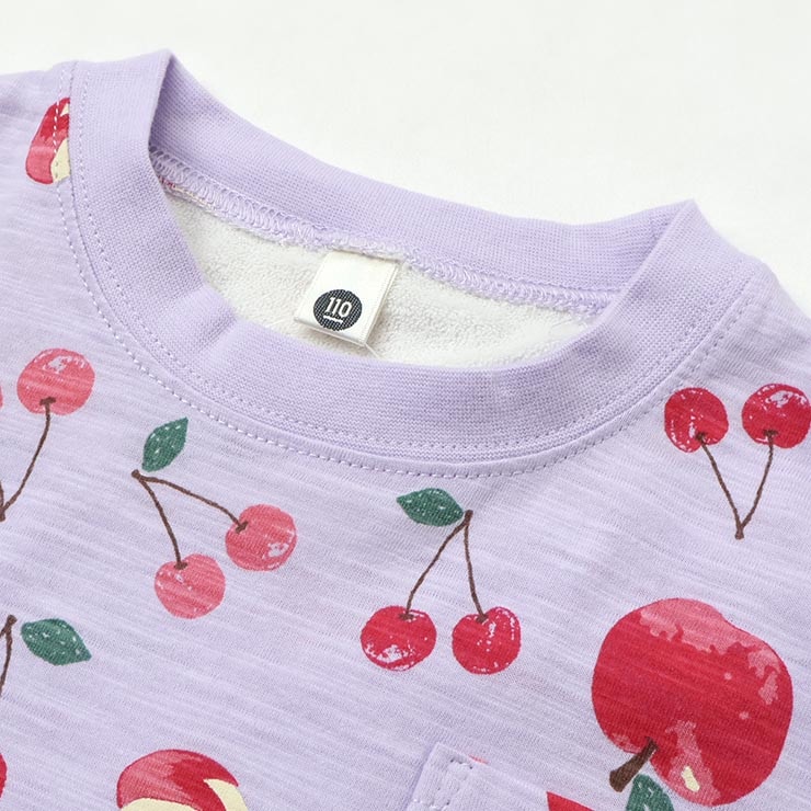 さくらんぼ tシャツ ピンク フレンチスリーブTシャツ さくらんぼ