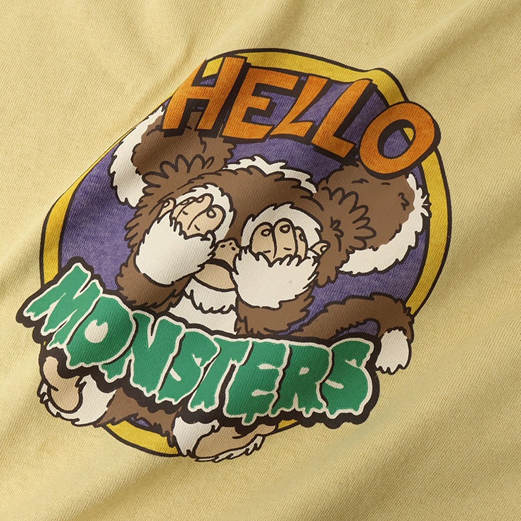 OCEAN&GROUND 長袖Tシャツ HELLO MONSTERS ワイドシルエット 裾