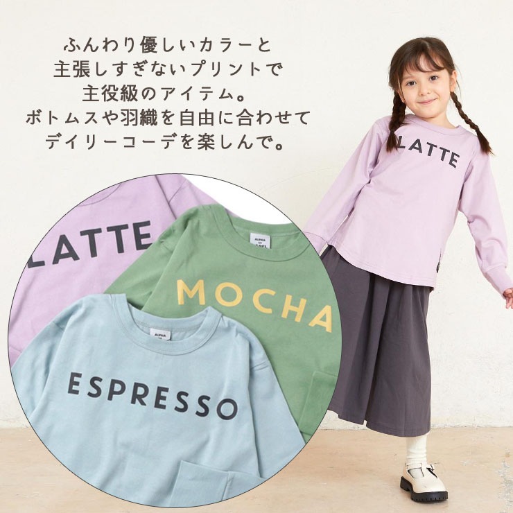 Ҷ ĹµT ѻ 3 ˤλ λ å ˥   µ ALPHA LABEL by OFFICIAL TEAM ե졼٥ ե 󥰥꡼ ȥåץ T 90-150cm 8221003ڥ᡼оݡ