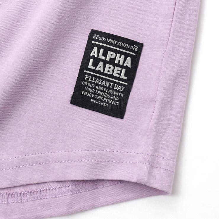 Ҷ ĹµT ѻ 3 ˤλ λ å ˥   µ ALPHA LABEL by OFFICIAL TEAM ե졼٥ ե 󥰥꡼ ȥåץ T 90-150cm 8221003ڥ᡼оݡ