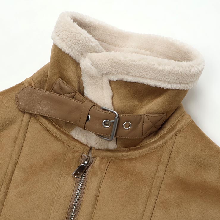 Lovetoxic ムートンブルゾン 裏ボア 襟ボア 女の子 キッズ ジュニア