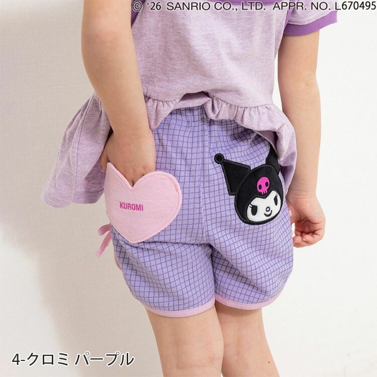 BREEZE ショートパンツ サンリオキャラクターズ フェイスポケット