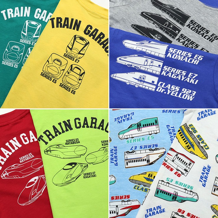 キッズ 半袖Tシャツ 新幹線 かがやき はやぶさ こまち ドクター
