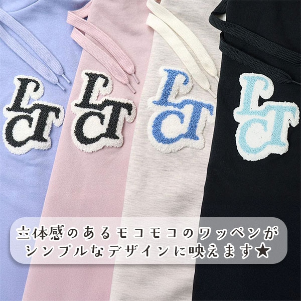 Lovetoxic パーカーワンピース サガラワッペン カンガルーポケット