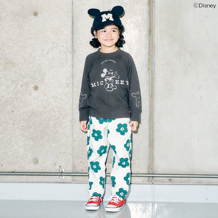 F.O.KIDS ディズニーコラボ キッズ 薄手トレーナー 裏毛 ミッキー