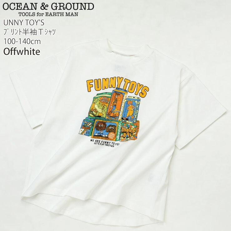 OCEAN&GROUND ���å� ȾµT����� FUNNY TOY'S �ץ��� �ˤλ� ���λ� ���å� �� ��100% Ⱦµ T����� �ȥåץ� �Ҷ��� ��������󥢥�ɥ��饦��� 4636102�ڥ᡼�����оݡ�