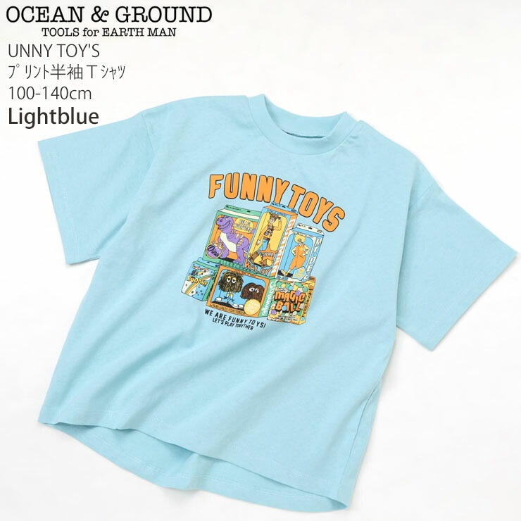 OCEAN&GROUND ���å� ȾµT����� FUNNY TOY'S �ץ��� �ˤλ� ���λ� ���å� �� ��100% Ⱦµ T����� �ȥåץ� �Ҷ��� ��������󥢥�ɥ��饦��� 4636102�ڥ᡼�����оݡ�