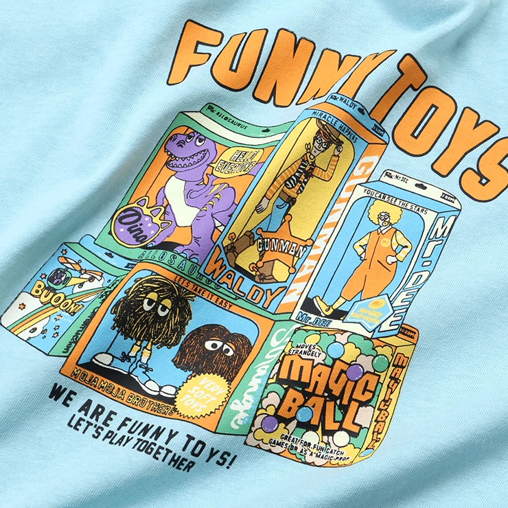 OCEAN&GROUND ���å� ȾµT����� FUNNY TOY'S �ץ��� �ˤλ� ���λ� ���å� �� ��100% Ⱦµ T����� �ȥåץ� �Ҷ��� ��������󥢥�ɥ��饦��� 4636102�ڥ᡼�����оݡ�