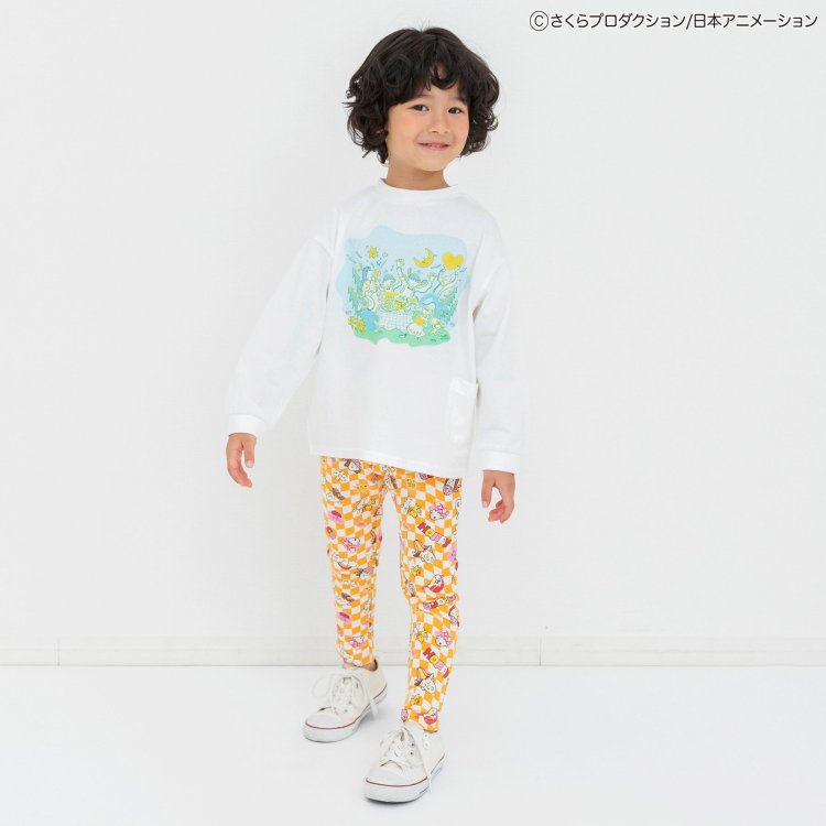 ちびまる子ちゃんコラボ キッズ ベビー 長袖Tシャツ DAISUKIロンT