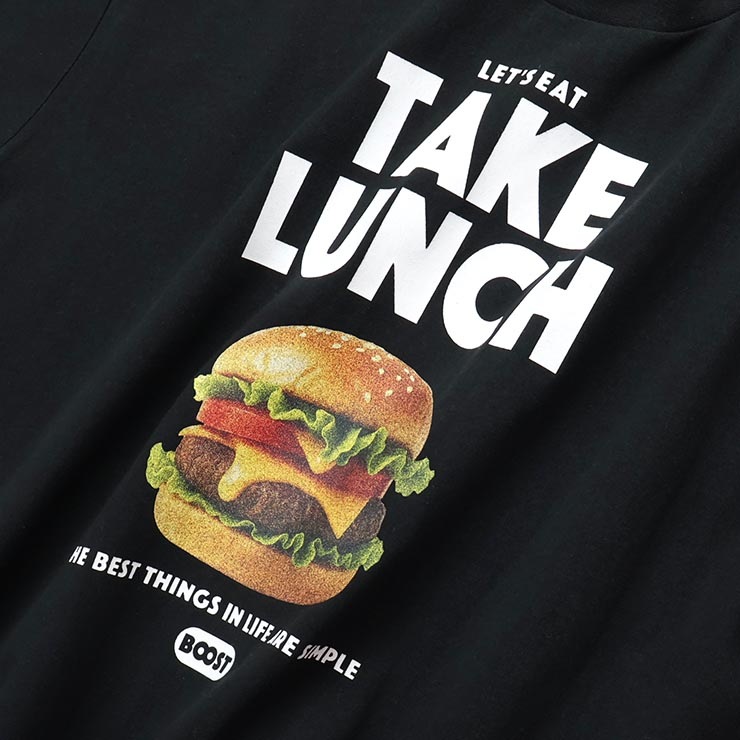 BOOSTOCK ���å� ����˥� ȾµT����� BURGER �ϥ�С����� �ˤλ� ���λ� ���å� ����˥� �� ��100% ����ʪ Ⱦµ T����� �ȥåץ� �֡����ȥå� 1006402�ڥ᡼�����оݡ�