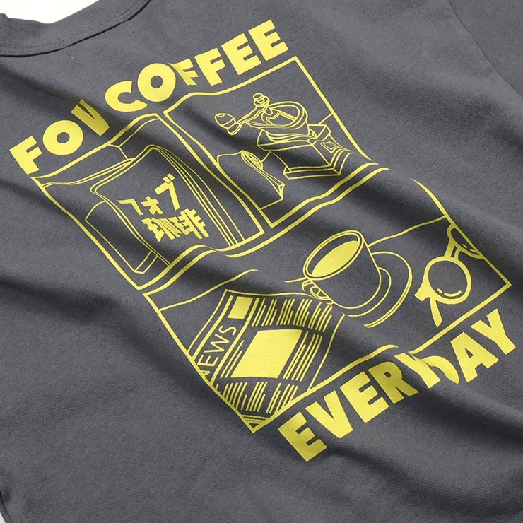 FOV ���å� ����˥� ĹµT����� FOV COFFEE µ����� �ˤλ� ���λ� ���å� ����˥� �ս� ��100% ����T Ĺµ T����� �ȥåץ� �Ҷ��� �ե��� 625403�ڥ᡼�����оݡ�