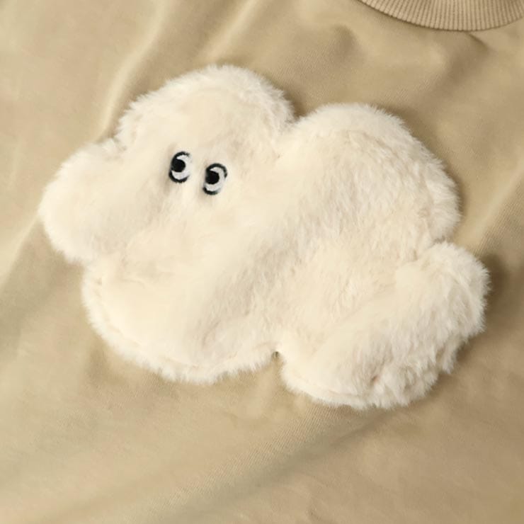 CLOUDY FINE LATER �ȥ졼�ʡ� ΢�� �ե������⤵�� ������ �ˤλ� ���λ� ���å� ���� ��100% �������å� Ĺµ �ȥåץ� �Ҷ��� ���饦�ǥ��ե�����쥿�� 522-274003�ڥ᡼�����оݡ�