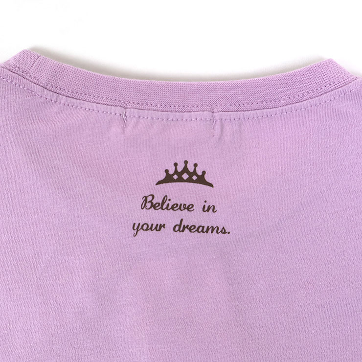 Lycee mine ディズニープリンセス キッズ スカラップ袖Tシャツ 速乾性