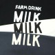 ĹµT FARM DRINK MILK ˤλ λ å ˥ ս 100% T 󥰥꡼ ȥåץ Ҷ ZERO STANDARD  130 140 150 160 졼   140263ڥ᡼оݡ