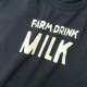 ĹµT FARM DRINK MILK ˤλ λ å ˥ ս 100% T 󥰥꡼ ȥåץ Ҷ ZERO STANDARD  130 140 150 160 졼   140263ڥ᡼оݡ
