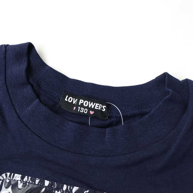 ȾµT PVC  ޥ λ å ˥  100% Ф ȥåץ Ҷ Ҷ LOVE POWERS ֥ѥ 130 140 150 160 ͥӡ 忧 752011ڥ᡼оݡ