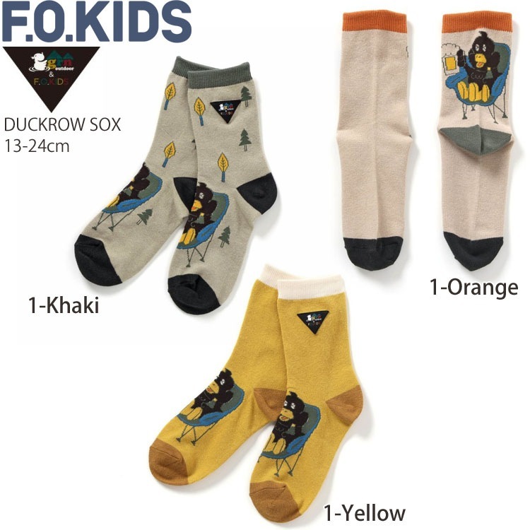 F.O.KIDS  롼 ˤλ λ å ˥ 롼å DUCKROW GRN Ҷ     ꡼    եå fok-sox1ڥ᡼оݡ